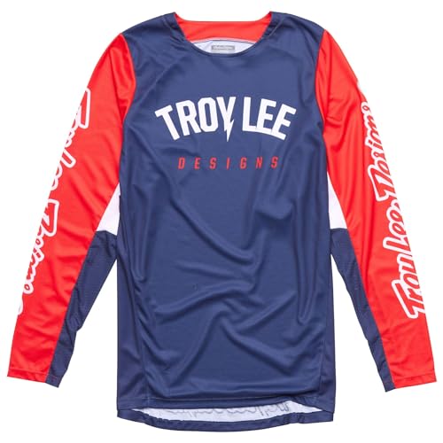 Troy Lee Designs GP Pro Adult Moto Jersey, Boltz Navy/Red, Medium