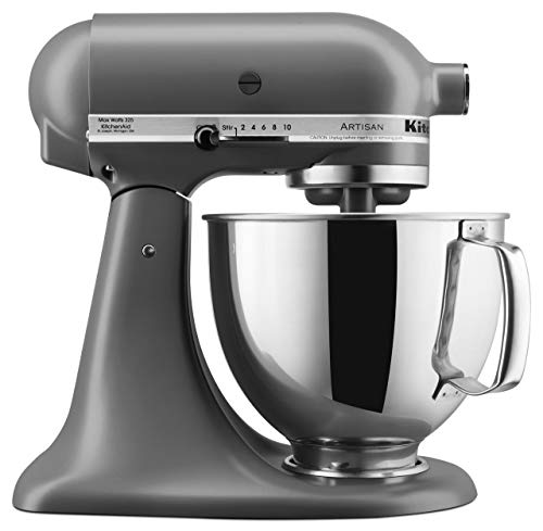 Image of KitchenAid KSM150PSFG Artisan Stand Mixers, 5 quart, Matte Gray