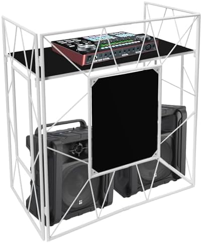 Amazon.com: DJ Booth Stand Event Table, Metal DJ Display Rack, Portable ...