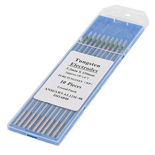 10 pezzi elettrodi di tungsteno puro WP punta