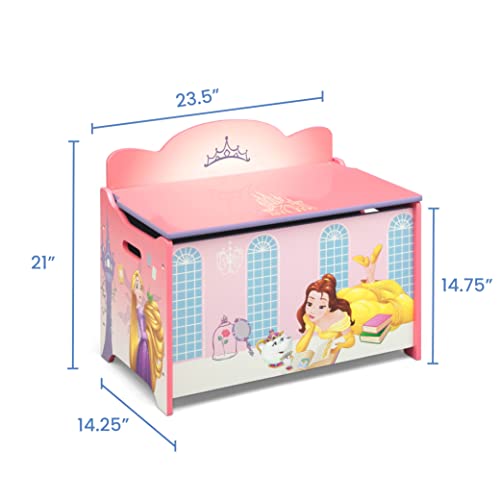 Delta Children Deluxe Toy Box, Disney Princess - image 7