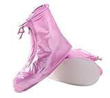 Wasserdicht Polyester Black Temptation Wandern/Bergsteigen/Camping/Ski-Schuhe Gaiter Regen Überschuhe- XL Rosa