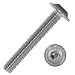 Produktbild Linsenkopfschrauben mit Innensechskant (ISK) und Flansch M4x25/25 mm aus Edelstahl A2 (10 Stück) | ISO 7380 - Rundkopfschrauben - Linsenschrauben - Schrauben von MESAROS®