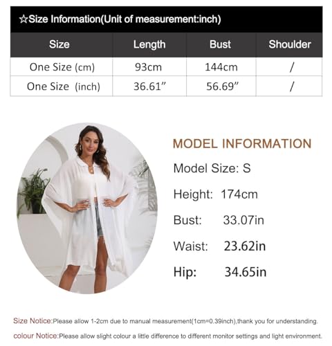 Cogild NZ8408 Women Swimsuit Cover Up Button Down V Neck Half Sleeve Loose Beach Cover Ups Swimwear Shirts thumb #4