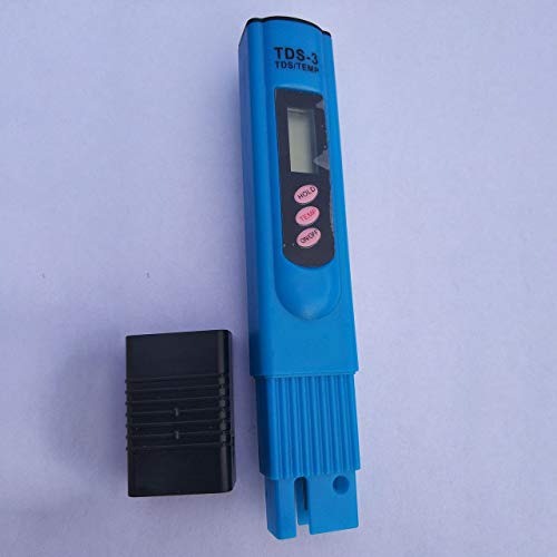 Portable Tds LCD Digital 0-9990Ppm Water Quality Test Pen Hardness Analyzer Water Filter Purity Monitor Tool(Blue) Jasnyfall