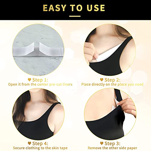 Image of UCRAVO Boob Tape, Body Tape for Women Boobytape for Breast Lift | Brace Lift & Contour of Breasts Sticky Body Tape (36 Febric Tape)