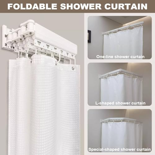 Tringle de douche pliable pour optimiser l'espace des petites pièces - 3