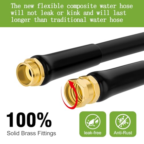 Beitopamz Short Garden Hose 3 Ft X 5/8 In Heavy Duty Rv Water Hose thumb #5