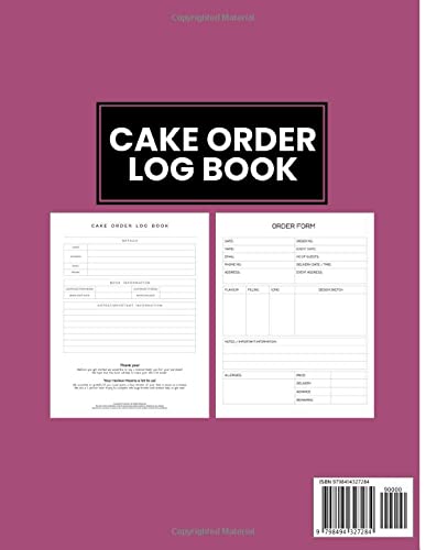 Cake Order Log Book: For Small to Large Catering/Baking Businesses - Perfect for Home Based/Online/Retail Business - 120 Orders image 3