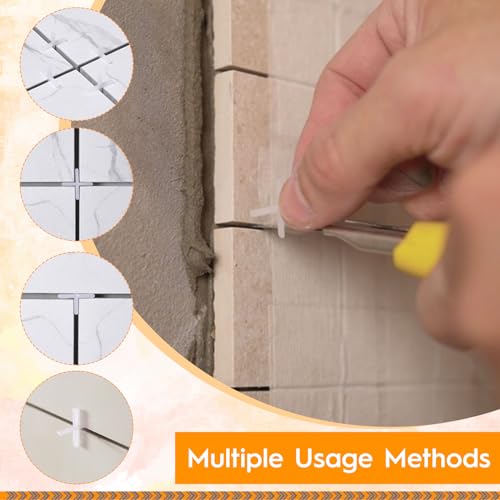 1000 Stk Fliesenabstandhalter 2mm 3mm 5mm Kreuzförmige Kunststoffabstandhalter, Weiß