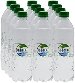 Água Mineral Rárida com Gás 510ml - Alcalina e Vanádio