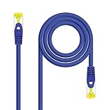 NANOCABLE 10.20.1900-L30-BL Câble réseau RJ45 LSZH CAT.6A SFTP AWG26 Bleu 30 cm