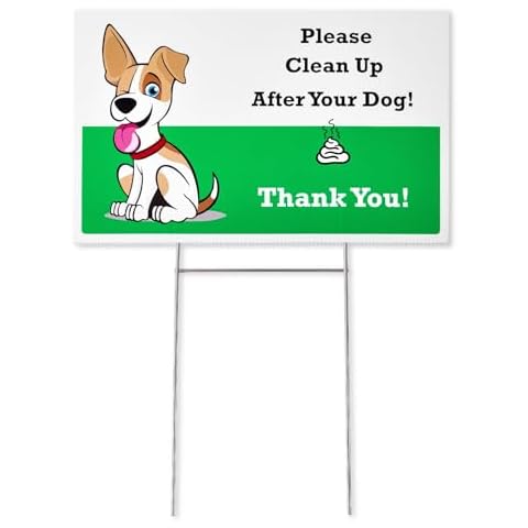 Mr. Pen Dog Poop Signs for Yard Cover