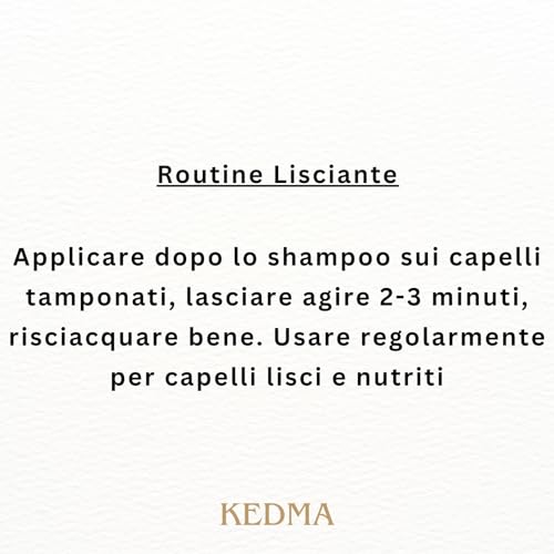 Kedma - Balsamo Riparatore Alla Cheratina - Per Capelli Danneggiati E Trattati - Levigante, Nutriente E Protettivo - Senza Solfati, Parabeni, Silicone - 500Ml - 8