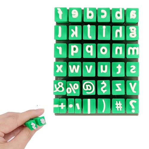 MXHLXRMP 36 Clay Letter Stamps - DIY Handmade Ceramic Decorative