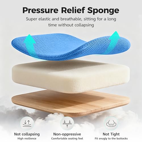 Image of Ergonomic Office Chair High Back Desk Chair with Lumbar Support, Breathable Mesh Computer Chair with Adjustable Armrests Height, Reclining Swivel Big and Tall Gaming Chair for Home Office(Sky Blue)
