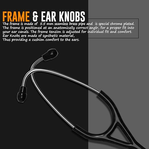 Image of OTICA Classic Dual Head Stainless Steel Stethoscope - Tunable Diaphragm - Premium Acoustics for Doctors, Nurses, Students - Adult & Pediatric Use (Blue)