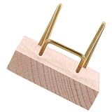 FOYTOKI Soporte de Exhibición de Minerales y Cristales de Madera Maciza con Brazo Metálico Estable para Piedras y Gemas Soporte Resistente para Joyas y Colecciones Pequeñas Escritorio