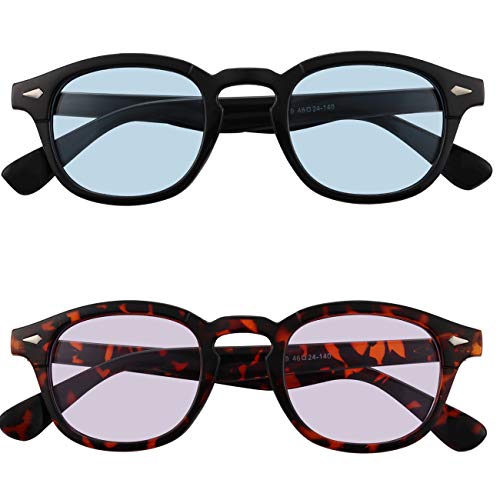 Image of Bestum Inspired Square Sunglasses With Rivets Tinted Lens UV400