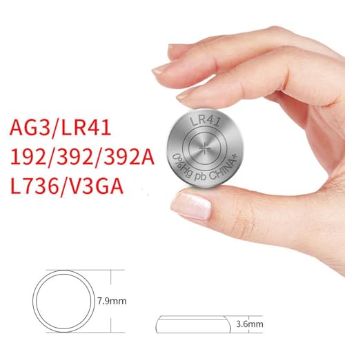 Batería botón SKOANBE LR41 10 piezas 1.5V miniatura 4