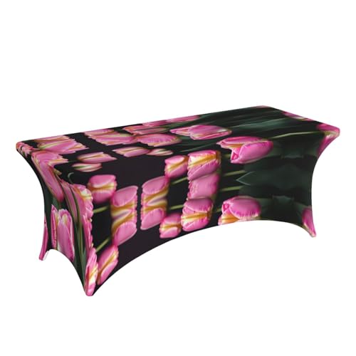 Nappe de table extensible élasthanne fleurie pour masquer vos tables