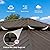 Domi Hardtop Gazebo 14x24FT, Outdoor Gazebo with Galvanized Steel Double Roof, Aluminum Frame, Built-in Gutter System, Curtain and Netting, Metal Gazebo Pavilion for Patio Deck Garden, Wood-Looking