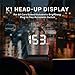 Heads up Display for Cars,Car HUD,Head up Display for Car,Digital GPS HUD Speedometer,USB Cable Plug and Play,Automatic Brightness Adjustment,Large Font Display (K1-White)