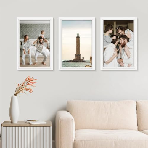 Image of Picrit 12x18 White Poster Frame, Picture Frame for Wall, 3 Pack
