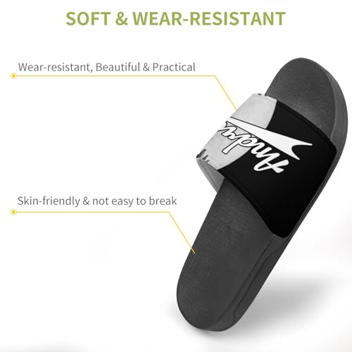 Custom Sports Slides Personalized Slippers - Baseball Sandals Quick Drying Softball Slippers Indoor Outdoor,Gifts for Men Youth Boy (Black,Style 23)3