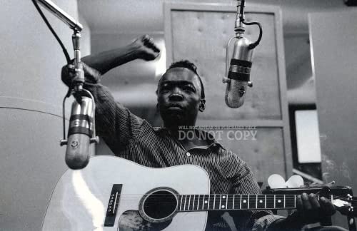 Photo John Lee Hooker affiche d'art 28x43 cm idée cadeau musique blues