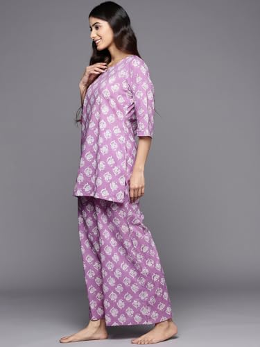 Image of Libas Printed Cotton Night Suit