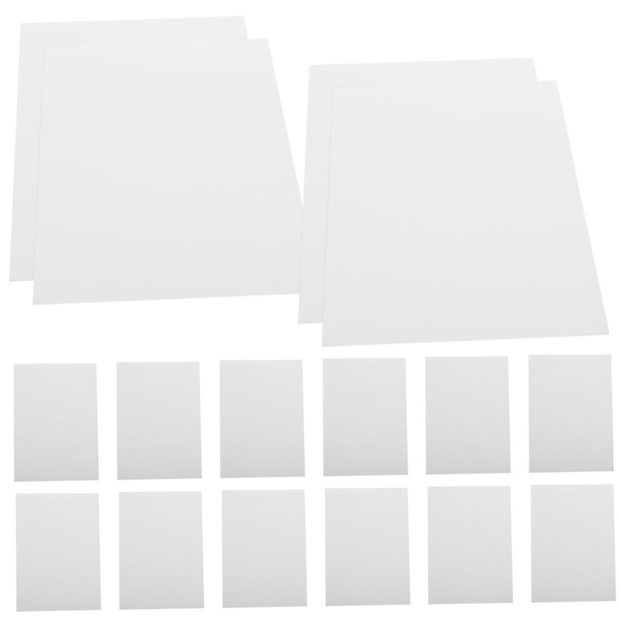 NUOBESTY 400 Blatt Fotopapier Fotokopierpapier Broschürenpapier Glänzendes Aufkleberpapier Fotopapier Fotoqualitätspapier Glänzendes Papier Druckerpapiere Druckpapiere Weiß