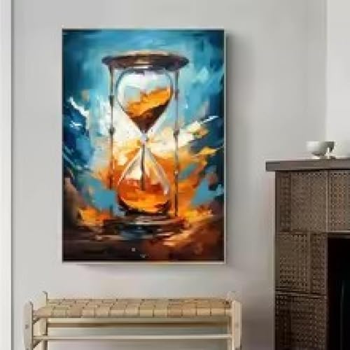 Peintures sur toile sablier 60x80cm pour revitaliser un mur vide et moderniser votre salon