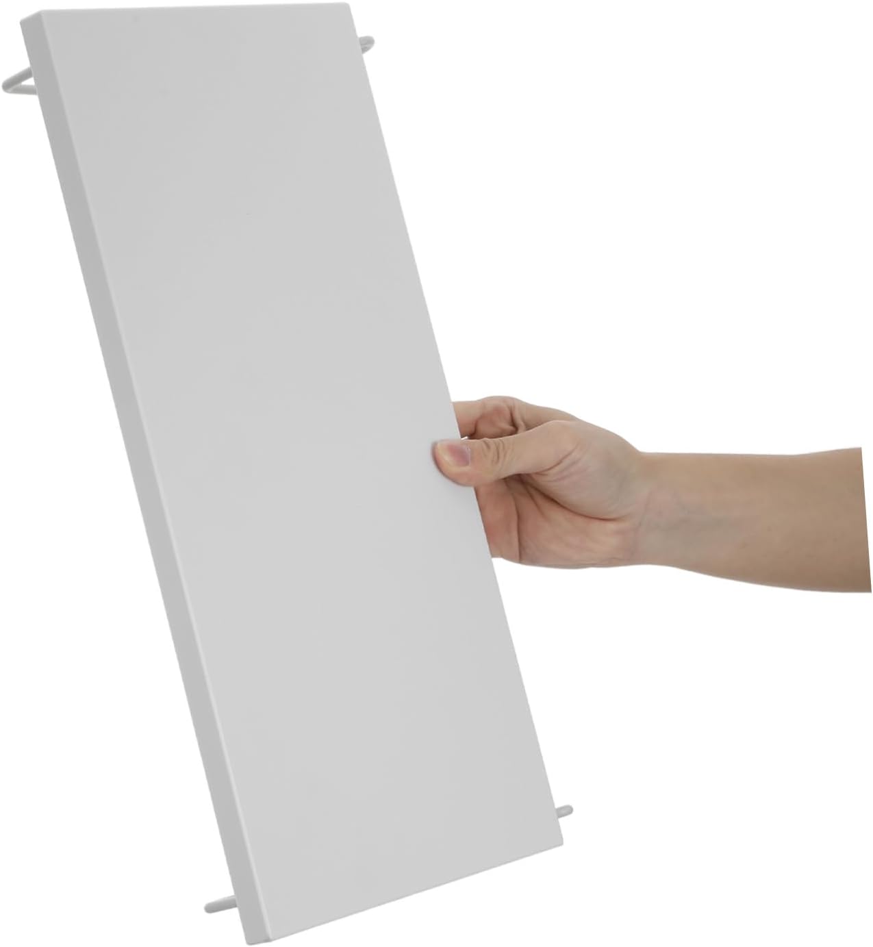 Utility Pegboard Shelf with Heavy Duty Load Capacity and Tool-Free Installation, White Plastic Wall Floating Shelf for Home and Office Organization