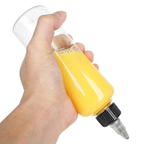 Shanqian SQUS-BOTTLES-20PCS-CLEAR-210125 20Pcs Round Ldpe Plastic Squeeze Bottles Natural Boston Round Bottles Dispensing Bottles thumb #5