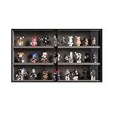 Vitrina con puerta de cristal para coleccionables y figuras. Solución de almacenamiento versátil para el hogar, la oficina y la organización de la sala de juegos