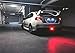 iJDMTOY Dark Smoked Lens F1 Style Full LED Rear Fog Light Kit Compatible with 2011-2021 Subaru Impreza/WRX STi or XV Crosstrek with Tail Running and Strobe Flashing Brake Feature