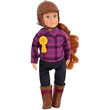 Lori Horseback Riding Mini Doll 6-Inch Equestrian Doll Horse Riding Outfit & Accessories Clothes, Helmet, Boots & Ribbon 3+ Years Samanda