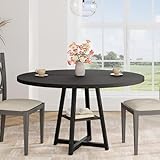 GAOMON 47' Round Dining Table for 4-6 People, Wooden Circle...