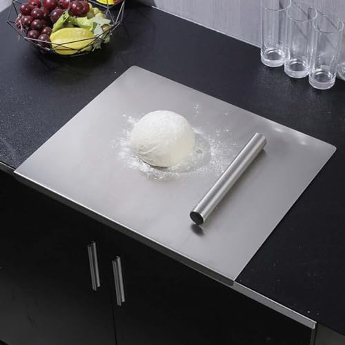 Image of REDSKY Chopping Board for Kitchen Vegetable Cutting Board, Metal Board, Vegetable Cutter Board, Durable Cutting Counter top Board /Chopping Board (42cm x 32cm) (Platform, L)