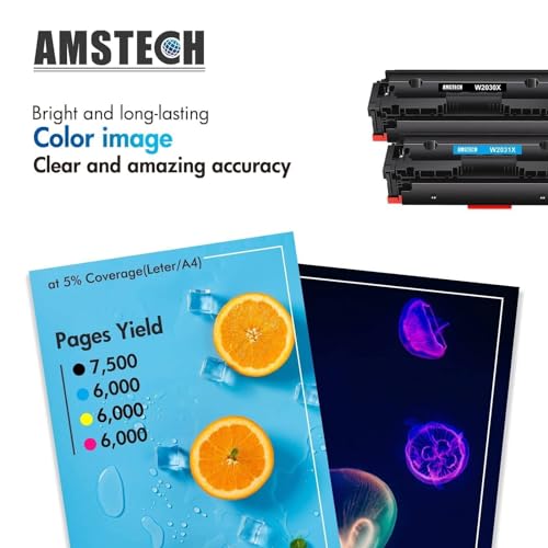 415X 415A Toner: (With Chip) Compatible for HP 415X Toner Cartridge Multipack Color Laserjet Pro MFP M479dw M479fdw M479fnw M479fdn M454dw M454dn W2030X (4 Pack - Image 3