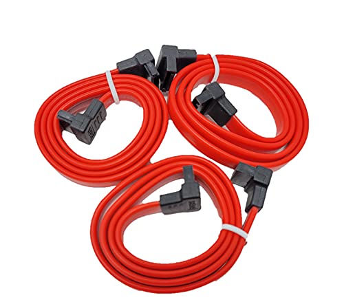 Cable de datos SATA III 0.5 m ángulo derecho 3 unidades
