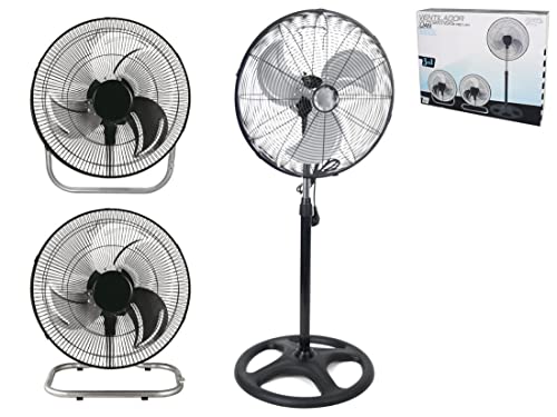 Ventilador 3 en 1 (pie, de mesa, a pared) 45 cm 70 W