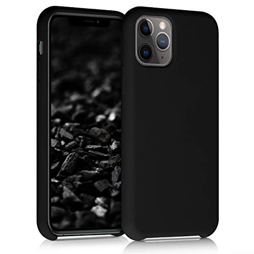 kwmobile TPU Silicone Case Compatible with Apple iPhone 11 Pro - Soft Flexible Rubber Protective Cover - Black