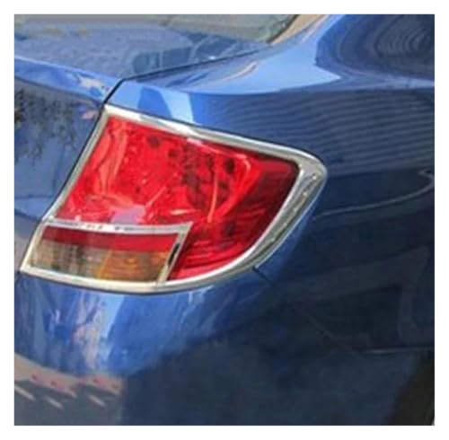 Marco protector de luces traseras Chevy Sail Sedan cromo antiarañazos 4