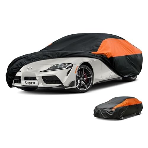Toyota Car Cover Custom Fit Toyota Supra (1979-2002) Waterproof All Weather for Automobiles, Lightweight Full Exterior Cover Outdoor Sun UV Rain Dust