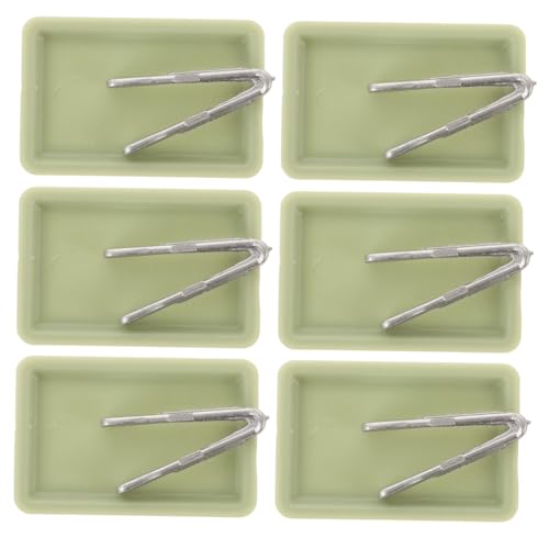 DEARMAMY 6セット ミニチュア ケーキトレー ドールハウス用 空のベーキングトレイ キッチン小物 ミニチュア サービングトレイ おままごとキッ