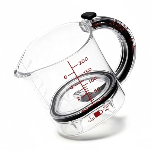 Comparison: Best Adjustable Measuring Cup 4 4-in-1 Measuring Cup with Adjustable Base, Adjustable Measuring Cup, Cup with 1/4 1/3 1/2 1 Measurements for Cooking and Baking & Ingredients (1PC)