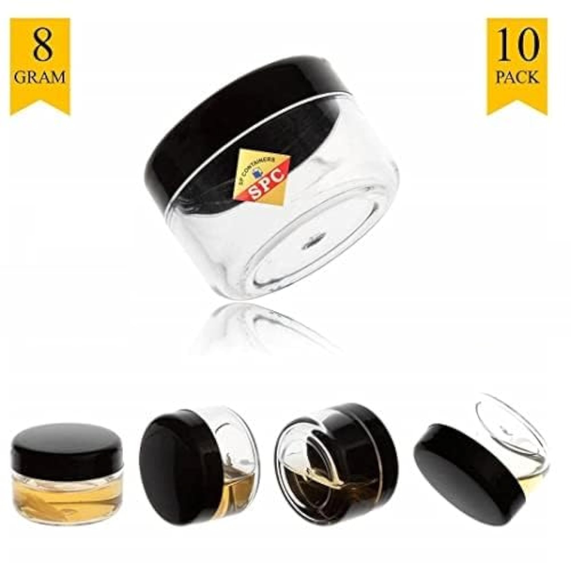 Empty Acrylic San Jar Transparent Cosmetic Container