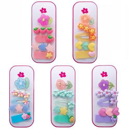 MAITIANISK 25PCS Hair Accessories for Girls Little Girl Hair Clips Barrettes for Baby Toddler Teens Women Kids Cute Candy Colorful Flower Gift for 4-12 Ages (Hair Clips for Girls)